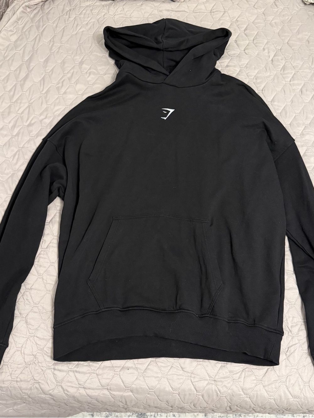 Gymshark Men’s Black Pullover Hoodie - Size XXL
